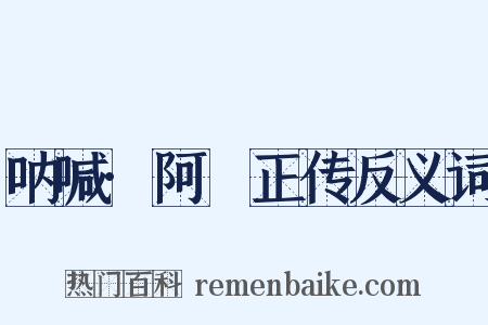 呐喊·阿Ｑ正传反义词是什么意思的图片